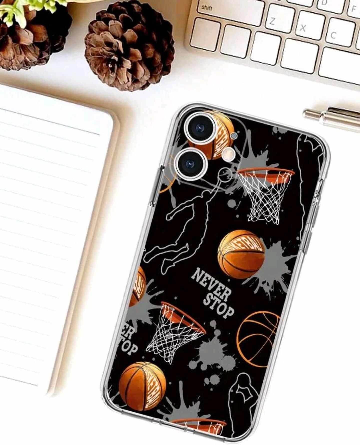 Coque motif basket-ball - Le bazar de mymy