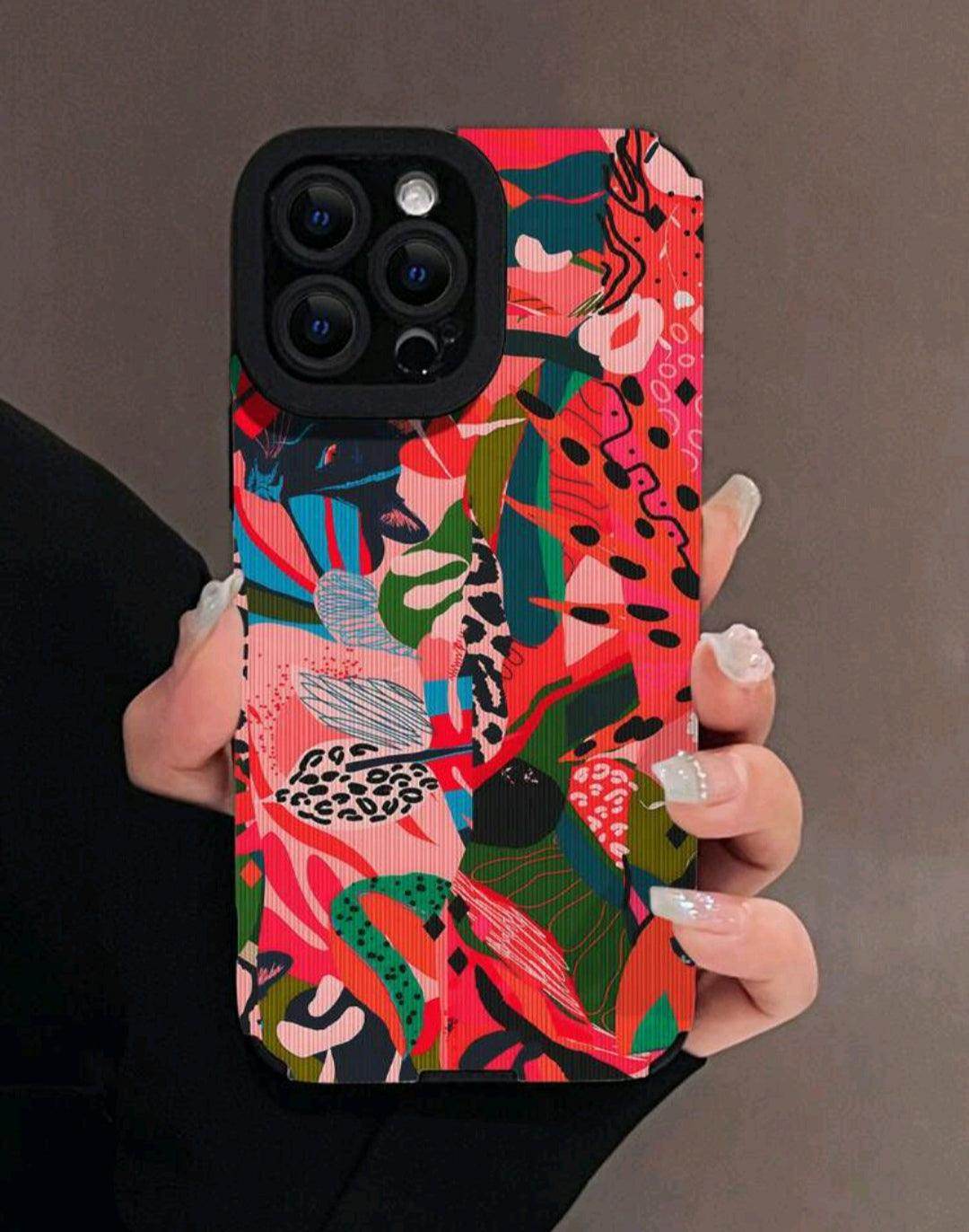 Coque multicolore à fleur - Le bazar de mymy