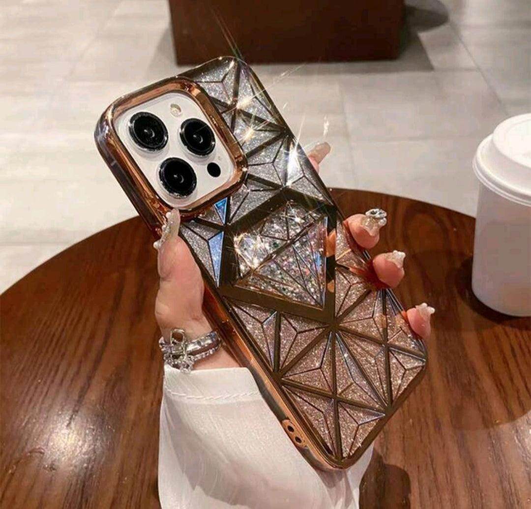 Coque motif Diamant doré - Le bazar de mymy